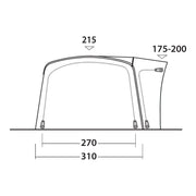 Outwell Wolfburg 450 Air Drive-Away Campervan Air Awning 175-200cm Outwell - Dynamic Drive