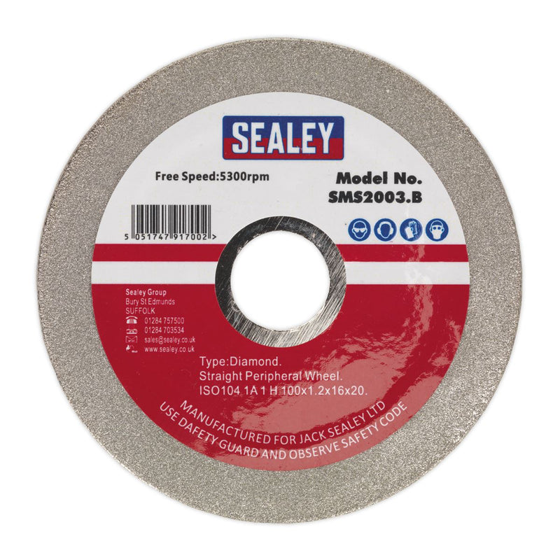 Sealey Grinding Disc Diamond Coated 100mm for SMS2003 SMS2003.B Sealey - Dynamic Drive