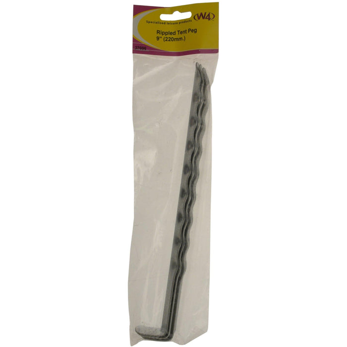 W4 Rippled angled tent peg 8in 37696 W4 - Dynamic Drive