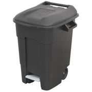 Sealey Refuse/Wheelie Bin with Foot Pedal 100L Black BM100P Sealey - Dynamic Drive