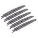 Sealey Reciprocating Saw Blade Multipurpose 150mm 5-8tpi Pack of 5 SRBRB611F Sealey - Dynamic Drive