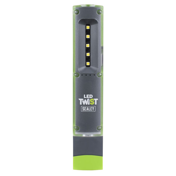Sealey LED Twist Rechargeable Inspection Light 1W & 1W SMD LED201G Sealey - Dynamic Drive