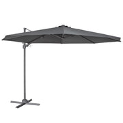 Dellonda Cantilever Parasol with 360 Rotation, Tilt & Cover 3m - Grey Dellonda - Dynamic Drive