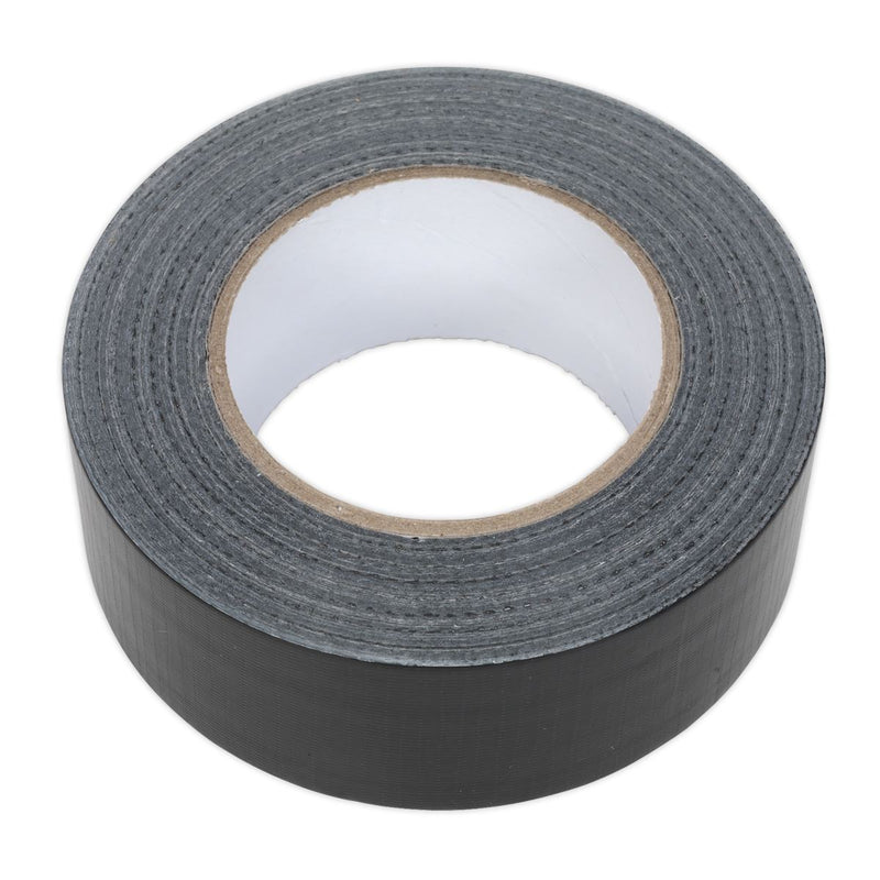 Sealey Duct Tape 48mm x 50m Black DTB Sealey - Dynamic Drive
