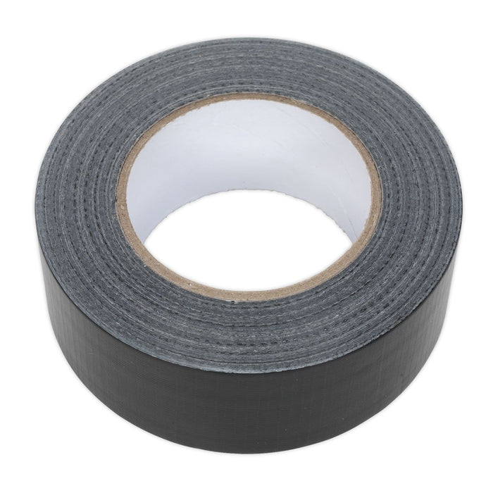 Sealey Duct Tape 48mm x 50m Black DTB Sealey - Dynamic Drive