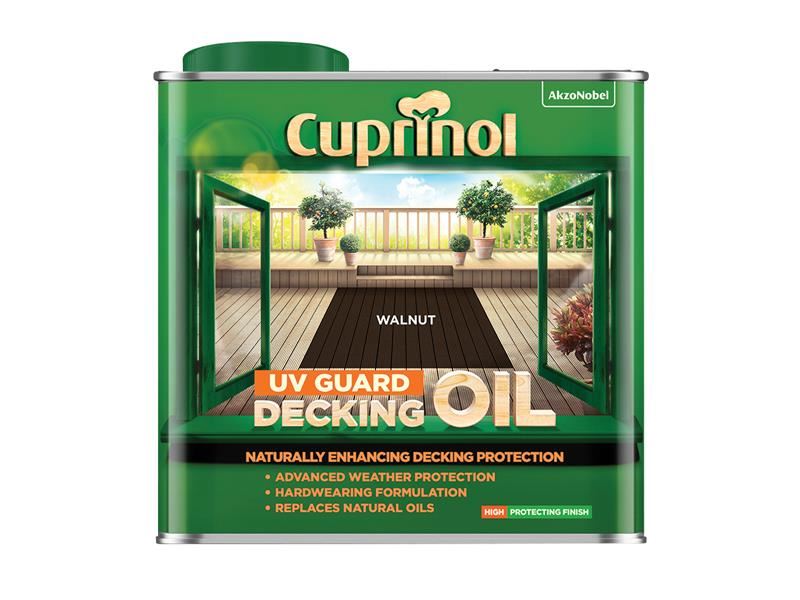 Cuprinol UV Guard Decking Oil Walnut 2.5 litre Cuprinol - Dynamic Drive