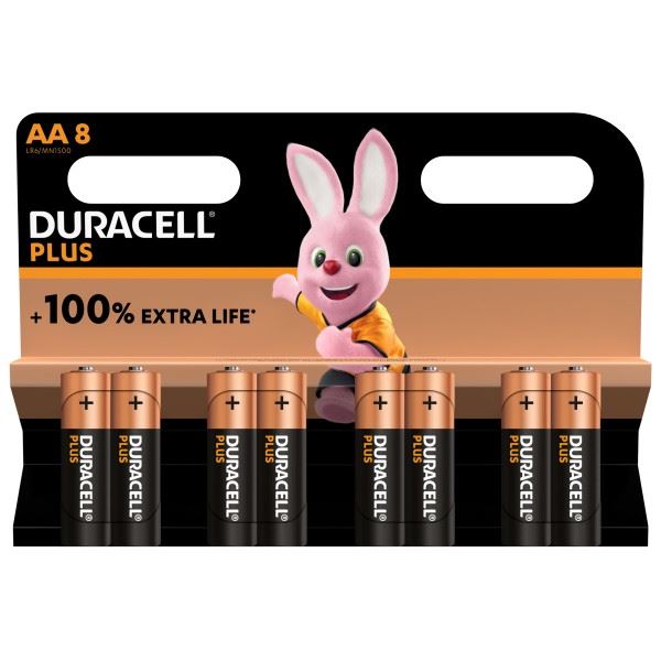 Duracell Plus Power Alkaline Aa Batteries - Pack Of 8 Duracell - Dynamic Drive