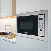 Baridi Integrated Microwave Oven with Grill 25L Capacity 900W - Stainless Steel Baridi - Dynamic Drive