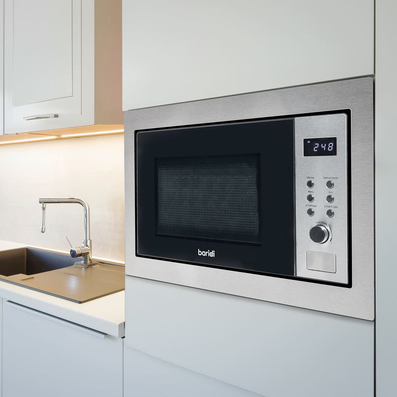 Baridi Integrated Microwave Oven with Grill 25L Capacity 900W - Stainless Steel Baridi - Dynamic Drive