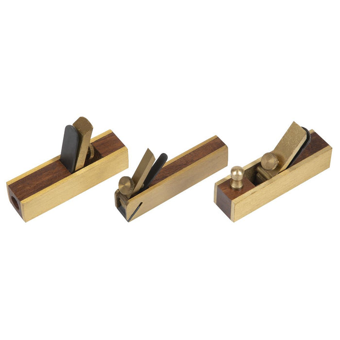 Sealey Mini Brass Plane Set 3pc MBP03 Sealey - Dynamic Drive
