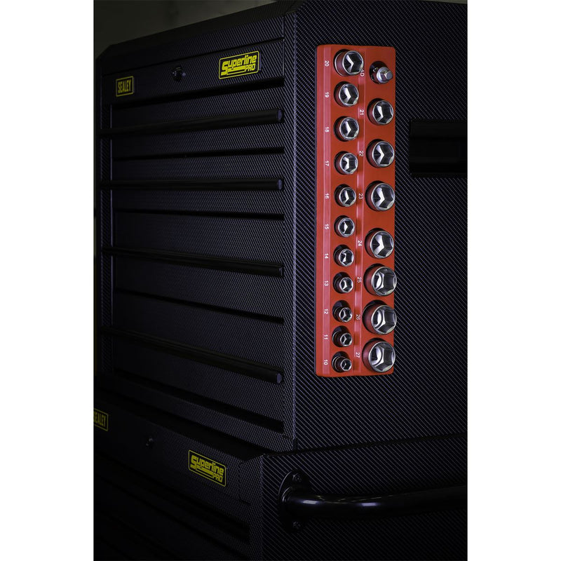 Sealey Socket Holder Magnetic 1/2"Sq Drive Capacity 19 Sockets AK27087 Sealey - Dynamic Drive