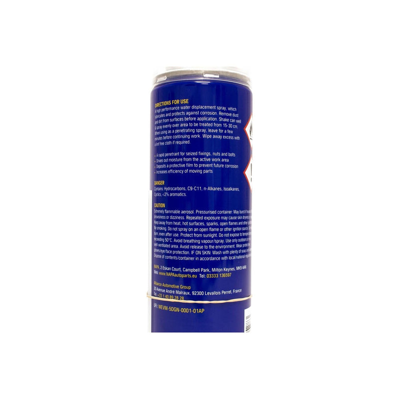 4x NAPA Multi Purpose Lubricant Spray Cleans Protect Rust Penetrating Oil 500ml NAPA - Dynamic Drive