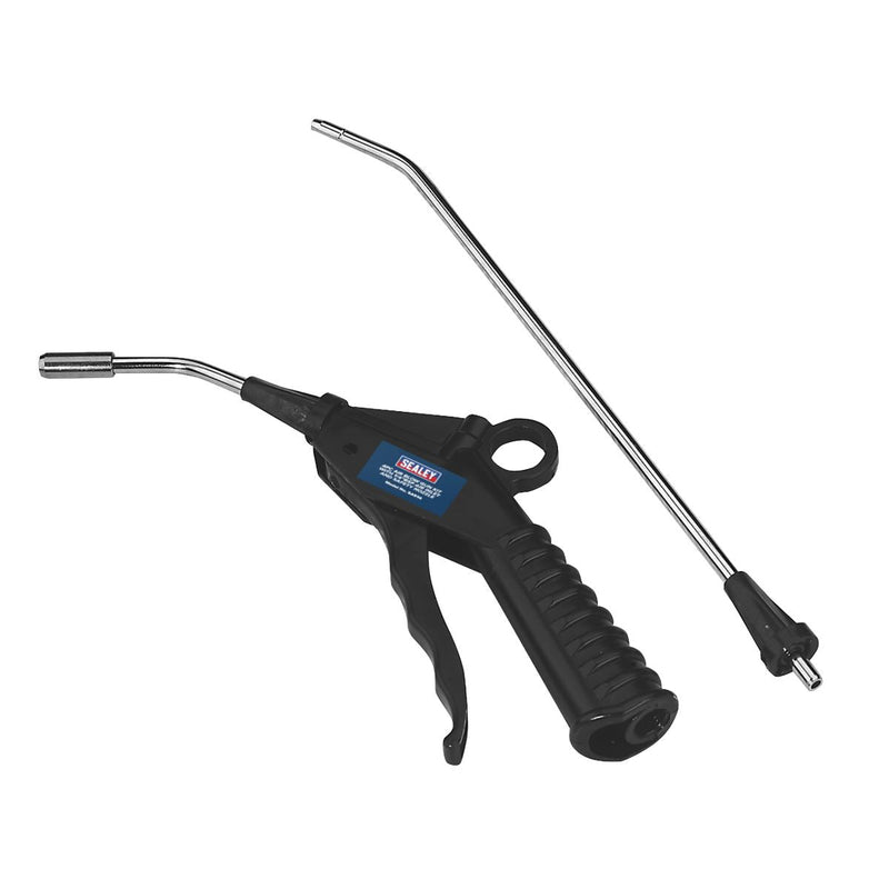 Sealey Air Blow Gun Kit 4pc with 1/4"BSP Air Inlet and Safety Nozzle SA914 Sealey - Dynamic Drive