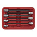 Sealey Ball-End Hex Socket Bit Set 7pc 3/8"Sq Drive 150mm Metric AK62257 Sealey - Dynamic Drive