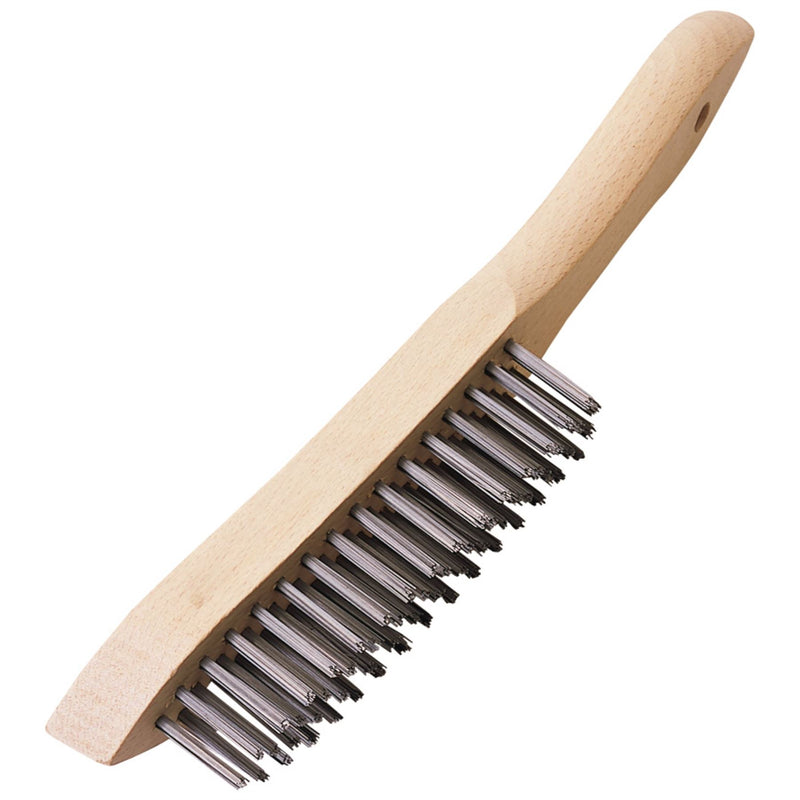 Draper Heavy Duty 4 Row Wire Scratch Brush, 310mm 31563 Draper - Dynamic Drive