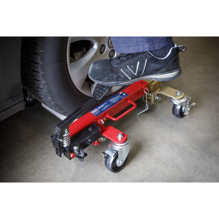 Sealey Wheel Skate Hydraulic 680kg Capacity WS680 Sealey - Dynamic Drive