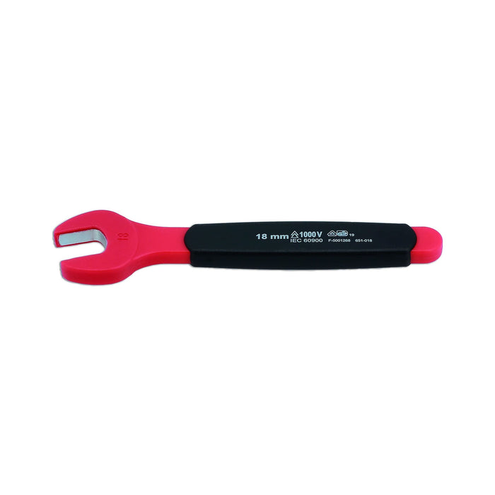 Laser Insulated Open Ended Spanner 18mm 8551 Laser - Dynamic Drive