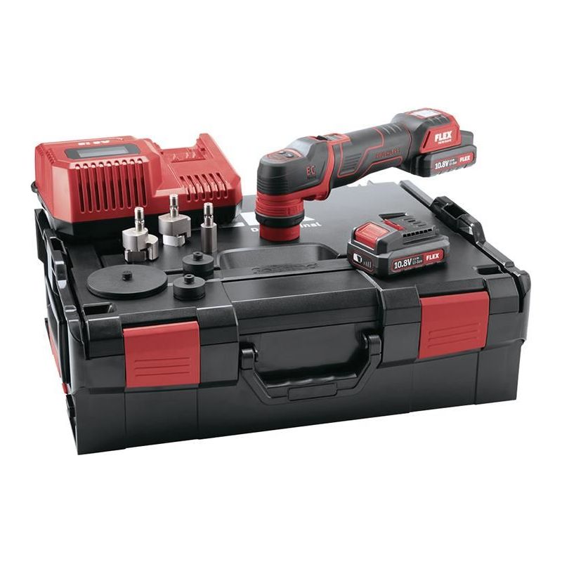 Flex Power Tools PXE 80 10.8-EC/2.5 Spot Polisher & Accessories 10.8V 2 x 2.5Ah Li-ion Flex Power Tools - Dynamic Drive