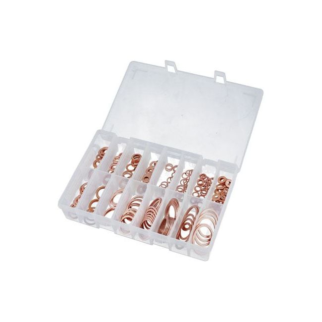 Connect Assorted Copper Sealing Washers Imperial Box 225pc 31870 Tool Connection - Dynamic Drive
