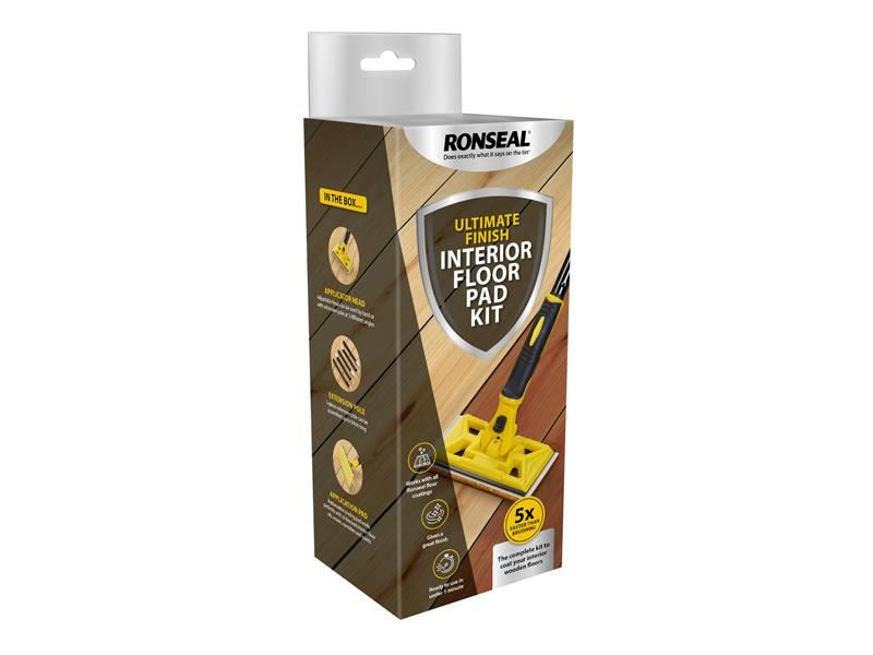 Ronseal Ultimate Finish Interior Floor Pad Kit Ronseal - Dynamic Drive
