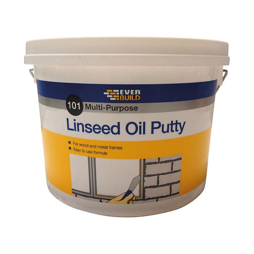 Everbuild Sika 101 Multi-Purpose Linseed Oil Putty Natural 5kg Everbuild Sika - Dynamic Drive