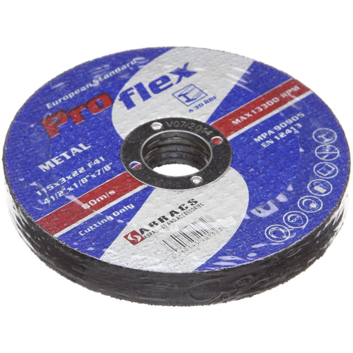 Connect Abracs Flat Cutting Discs 115mm x 3.0mm 25pc 32059 Tool Connection - Dynamic Drive