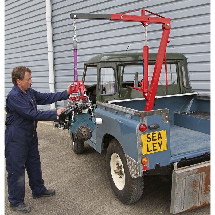 Sealey Static Mounted Crane 900kg SSC900 Sealey - Dynamic Drive