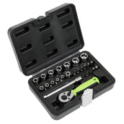 Sealey Socket Set 25pc 1/4"Sq Drive Metric S01233 Sealey - Dynamic Drive