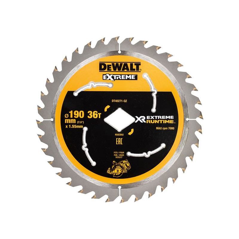 Dewalt Power Tools Extreme Runtime FlexVolt Circular Saw Blade 190mm x Diamond x 36T DeWALT Power Tools - Dynamic Drive