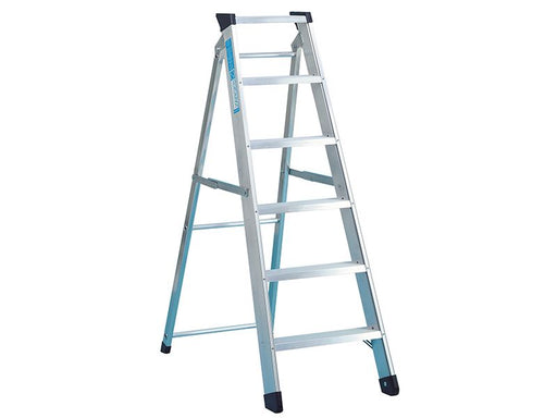 Zarges Industrial Swingback Steps Open, 2.60m Closed 2.82m 12 Rungs Zarges - Dynamic Drive