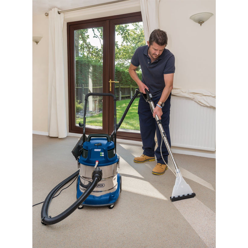 Draper 3 in 1 Wet and Dry Shampoo/Vacuum Cleaner, 20L, 1500W 75442 Draper - Dynamic Drive