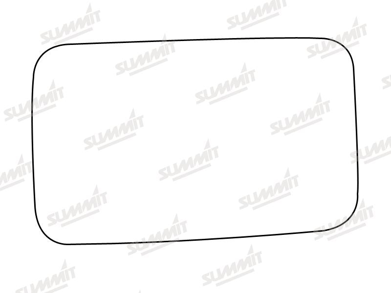 Summit Stick-On Standard Mirror Glass fits Fiat Regata LHS RHS Summit - Dynamic Drive