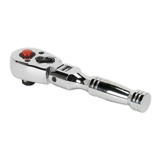 Sealey Ratchet Handle Socket Wrench Flexi Head Stubby 140mm 3/8" Drive 72 Tooth Sealey  - Dynamic Drive
