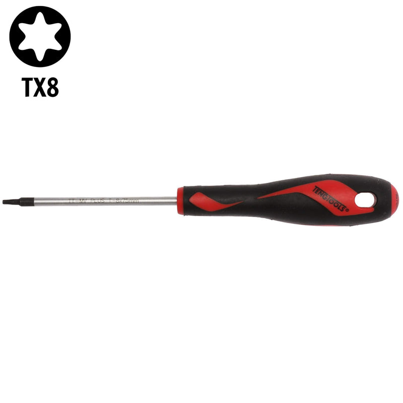 Teng Tools TX Screwdriver TX8 x 75mm S Teng Tools - Dynamic Drive