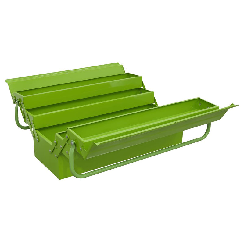 Sealey Cantilever Toolbox 4 Tray 530mm Hi-Vis Green AP521HV Sealey - Dynamic Drive