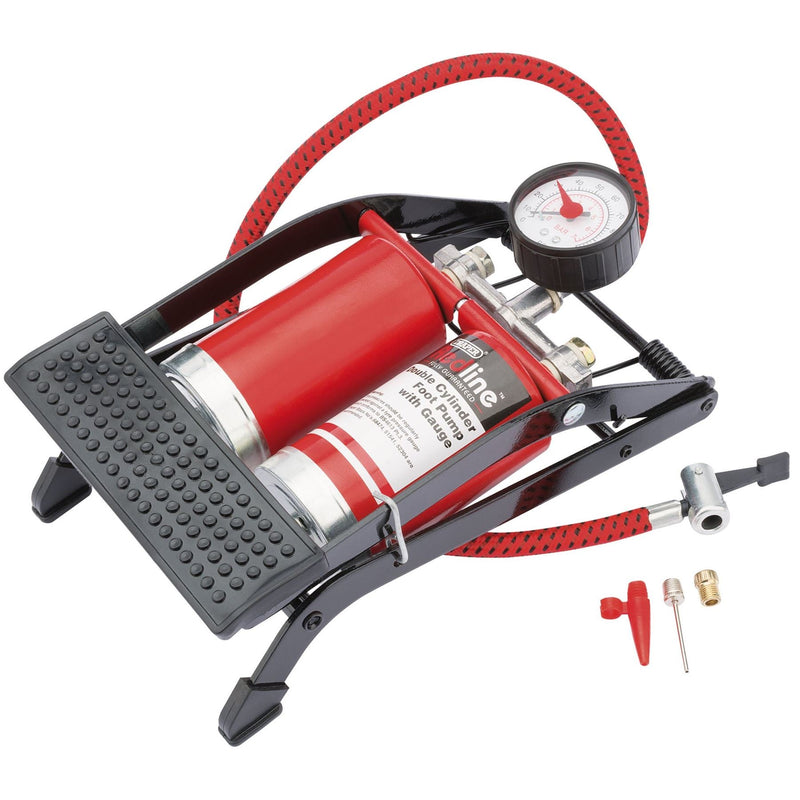 Draper Double Cylinder Foot Pump 68473 Draper - Dynamic Drive