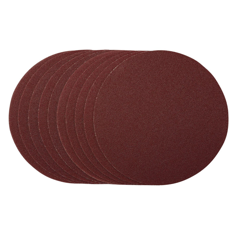 Draper Sanding Discs, 180mm, Hook & Loop, 80 Grit, (Pack of 10) 55204 Draper - Dynamic Drive
