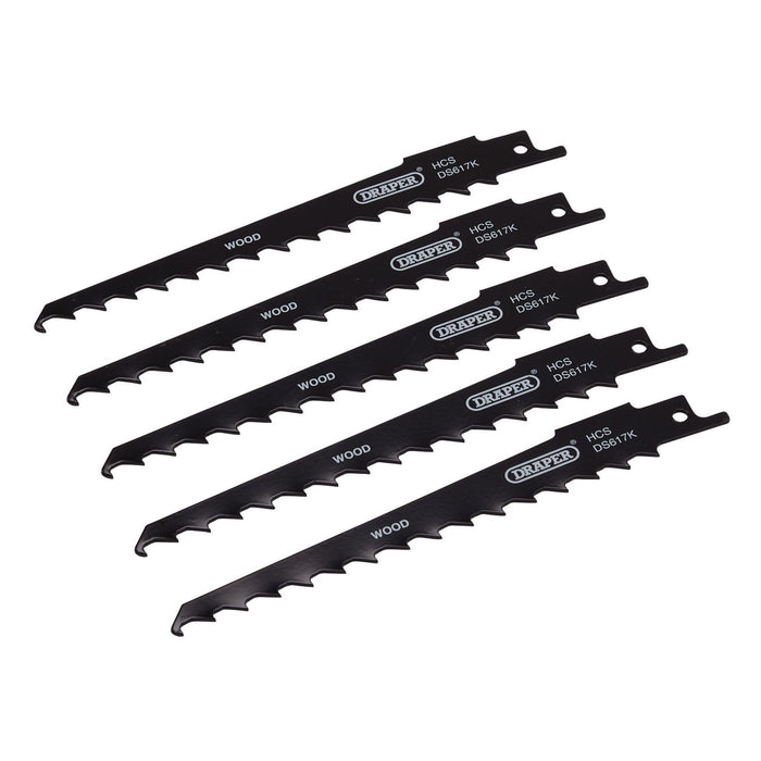 Draper Reciprocating Saw Blades for Wood and Plastic Cutting, 150mm, 3tpi (Pack Draper - Dynamic Drive