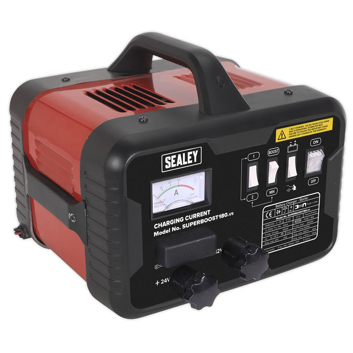 Sealey SUPERBOOST180 Car Starter/Charger 180/40Amp 12/24V 230V Sealey  - Dynamic Drive