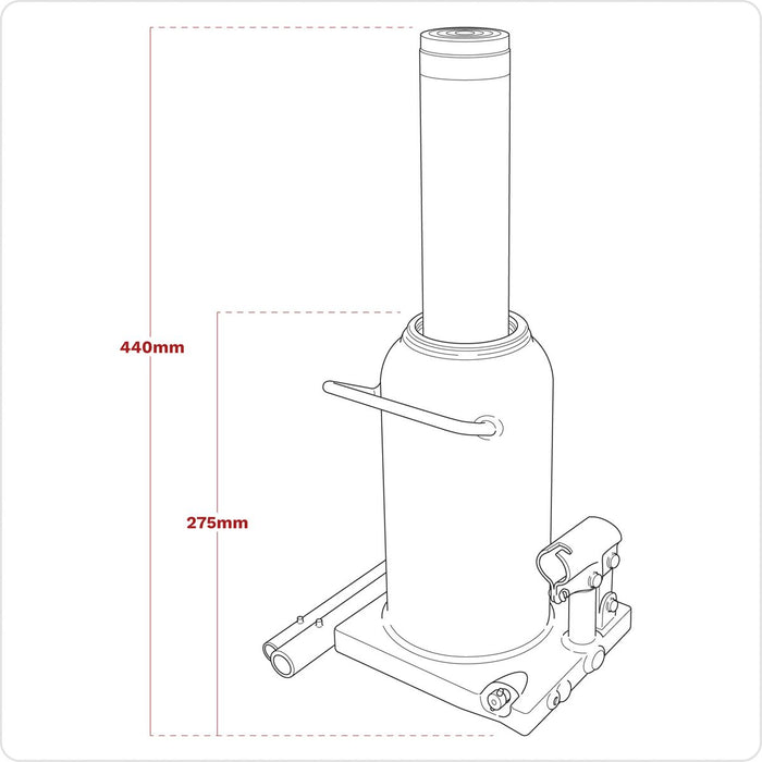 Viking Bottle Jack 30 Tonne PBJ30S Viking - Dynamic Drive