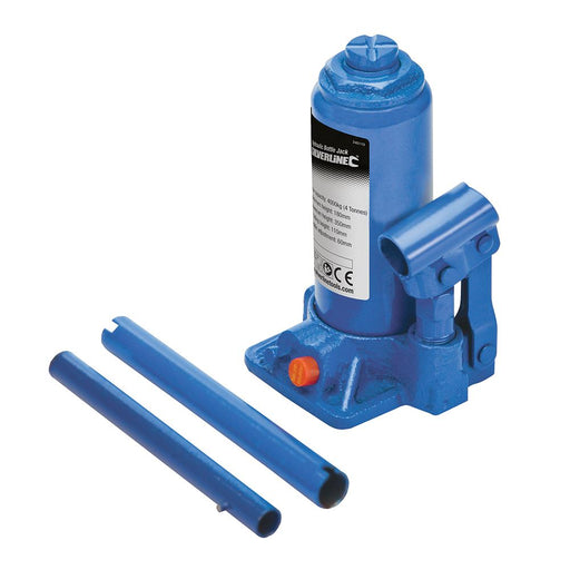 Silverline Hydraulic Bottle Jack 4 Tonne Silverline - Dynamic Drive