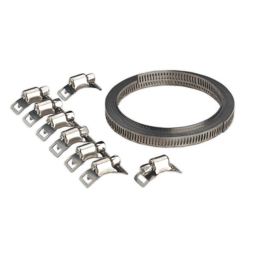 Sealey Hose Clip Set Self-Build 8mm Band Width JC97 Sealey - Dynamic Drive