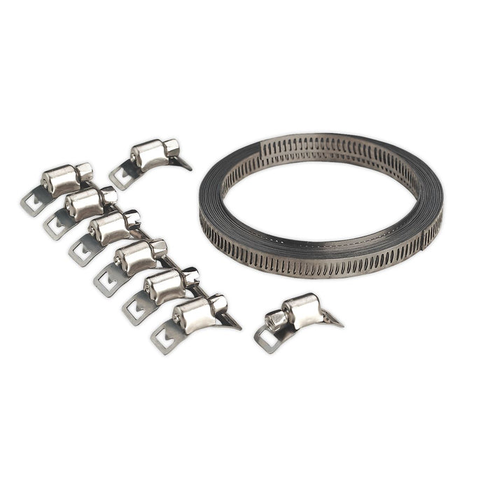 Sealey Hose Clip Set Self-Build 8mm Band Width JC97 Sealey - Dynamic Drive
