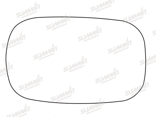 Summit Non-Heated Base Plate With Commercial Mirror Glass fits Fiat Dobl?? 01 on LHS RHS Summit - Dynamic Drive