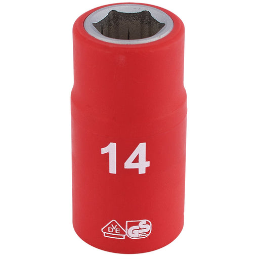 Draper Fully Insulated VDE Socket, 1/2" Sq. Dr., 14mm 31789 Draper - Dynamic Drive