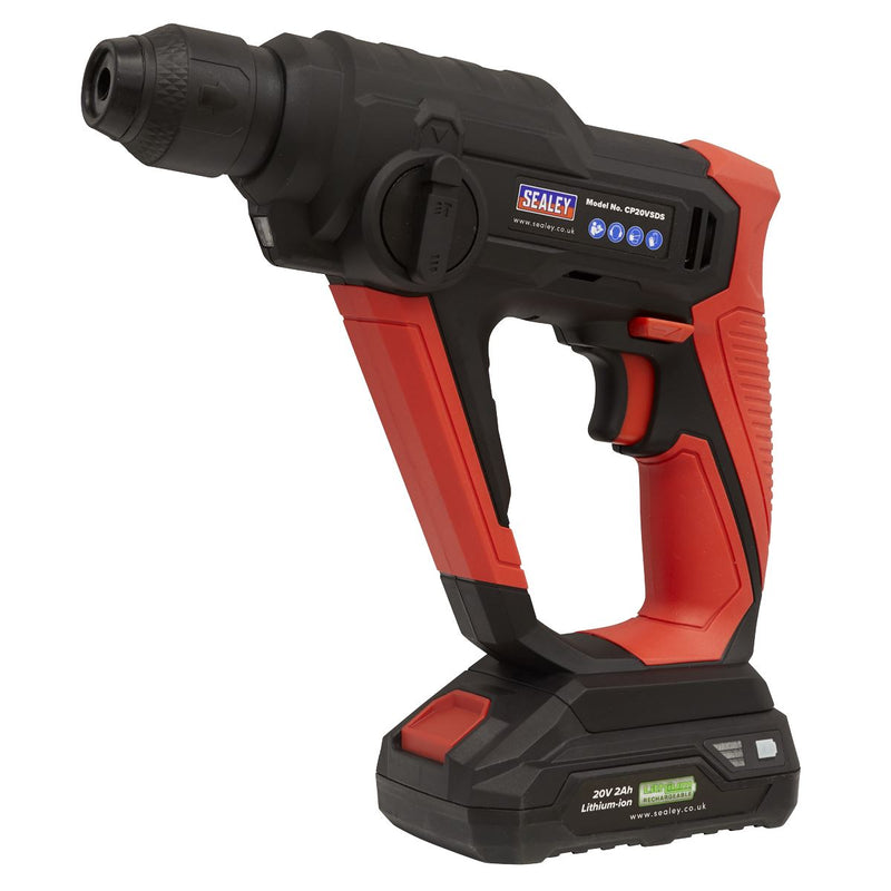 Sealey Rotary Hammer Drill 20V SV20 Series SDS Plus Body Only CP20VSDS Sealey - Dynamic Drive