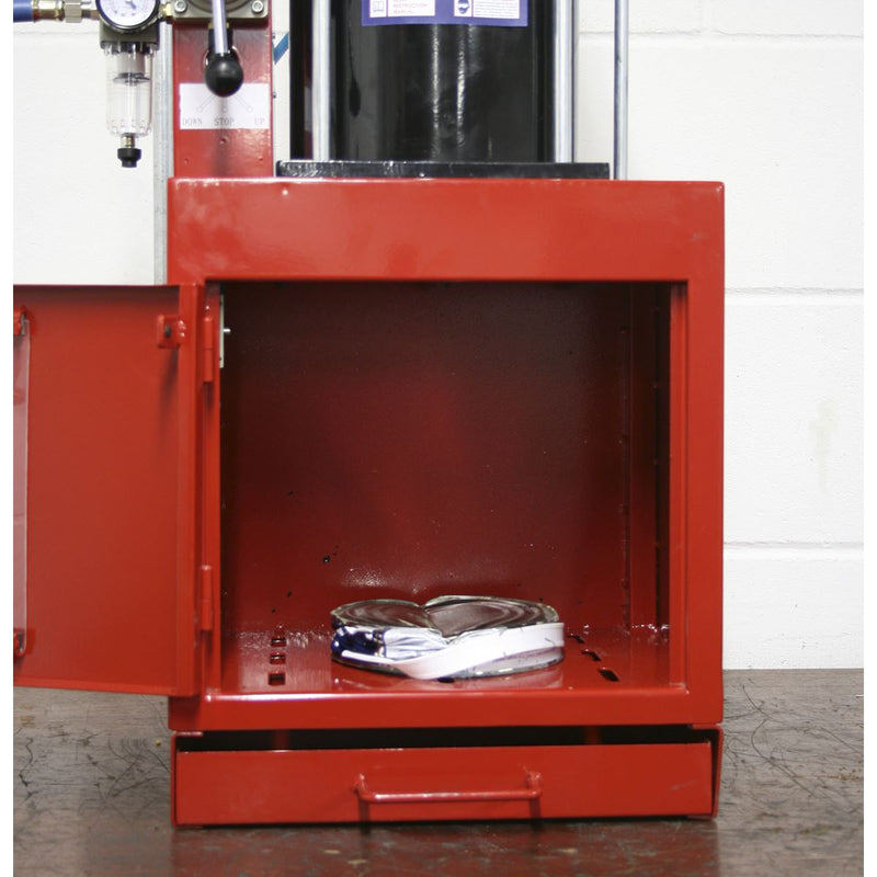 Sealey Pneumatic Paint Can Crusher 2.2tonne HCC08 Sealey - Dynamic Drive