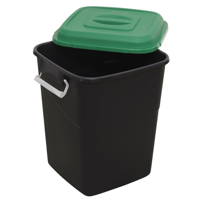 Sealey Refuse/Storage Bin 50L Green BM50G Sealey - Dynamic Drive