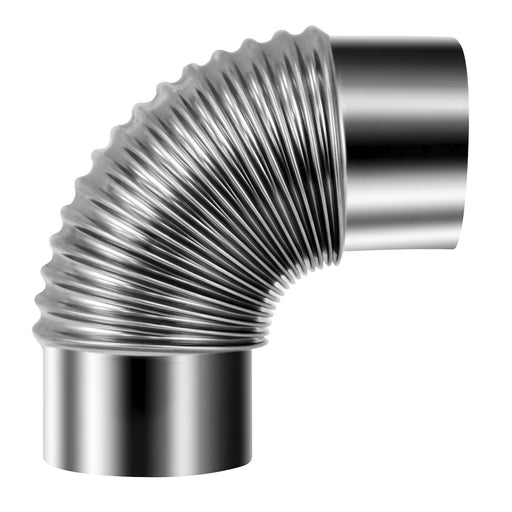 Sealey Stainless Steel Exhaust/Flue 90° Bend for IR13/IR16 Ø100mm Sealey  - Dynamic Drive