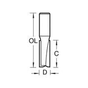 Trend 3/75 x 1/2 TCT Two Flute Lockjig Cutter 12.0 x 63mm Trend - Dynamic Drive